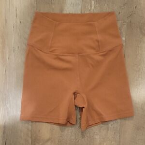 High-Waisted Tan Women's Shorts